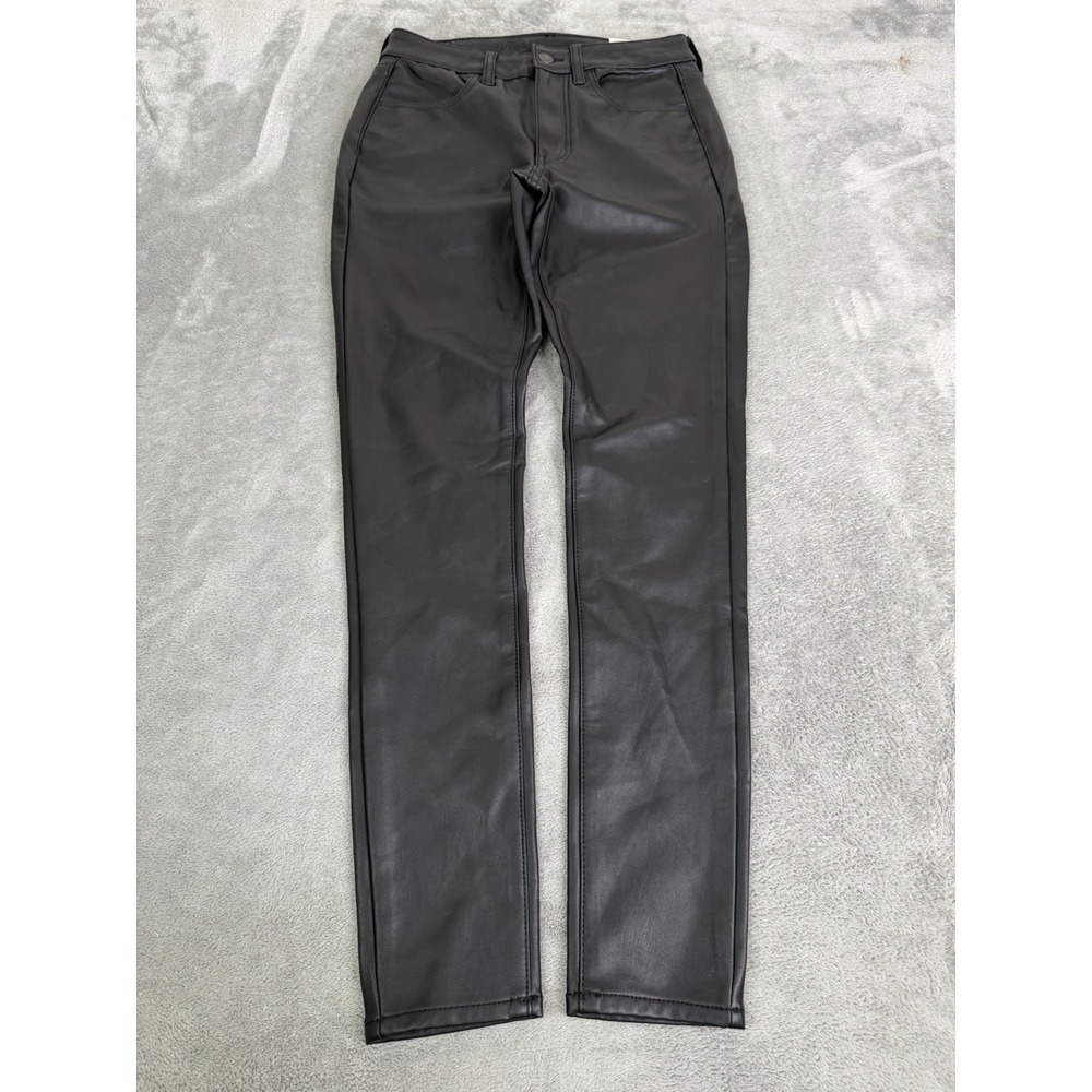 American Eagle Faux Leather Hi-Rise Jeggings Women's Size 6 Long Black NWT